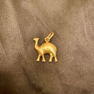 Puffed textured 14k animal pendant.